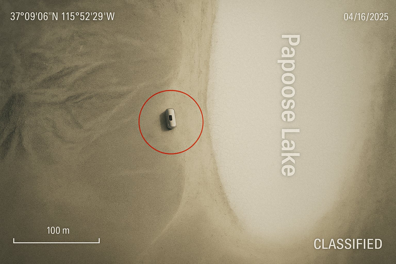 Satellite surveillance of Papoose Lake